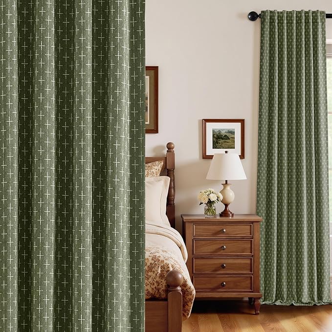 MIULEE 100% Blackout Decorative Linen Curtains by MIULEE