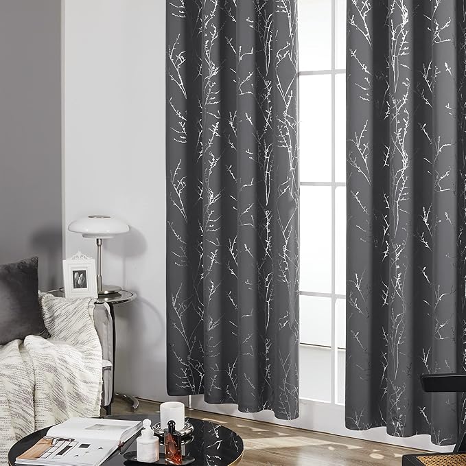 Deconovo Living Room Curtains 72 Inches Long, Thermal Insulated, Room Darkening - Image 4