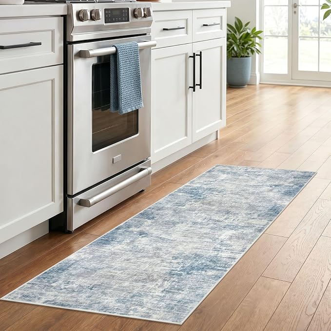 Abstract Runner Rug 2x6 Ft Washable Runners - Image 2