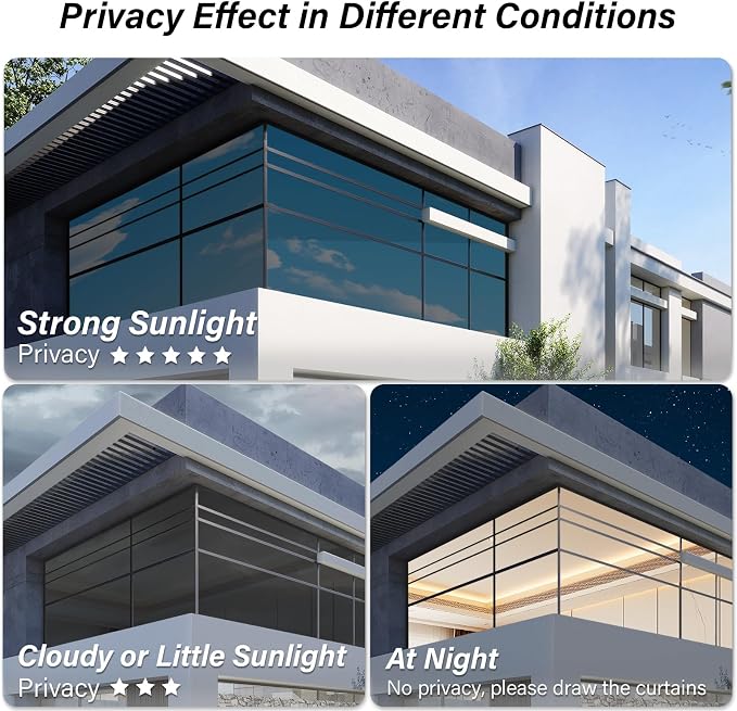 Kromapolis One Way Window Tint Film, 35.4″ x 157.4″ | Heat Control Anti UV - Image 4