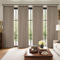 MIULEE Pinch Pleated 100% Blackout Curtains 40"x90" Burlywood Birch 4 Panel | by MIULEE