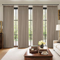 MIULEE Pinch Pleated 100% Blackout Curtains 40"x84" Burlywood Birch 4 Panel | by MIULEE