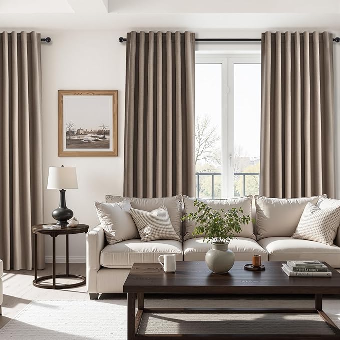 Topfinel 100% Blackout Curtains 84 inch Long 2 Panels - Image 5