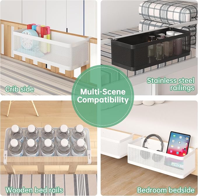 Bedside Caddy Shelf for Bunk Bed, L13.78in*W5.12in*H3.94in | For Bunk Bed - Image 6