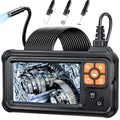 SKYBASIC Industrial Endoscope Borescope Camera with Light, 4.3'' HD Digital Handheld Waterproof Sewer Tools Snake Inspection Camera with 8 LED Lights 65.6FT Semi-Rigid Cable, Cool Gift Gadgets for Men
