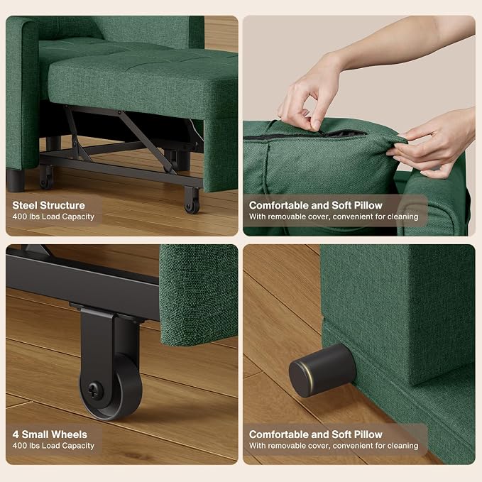 Aiho Convertible Sleeper Chair Sofa Bed - Image 7