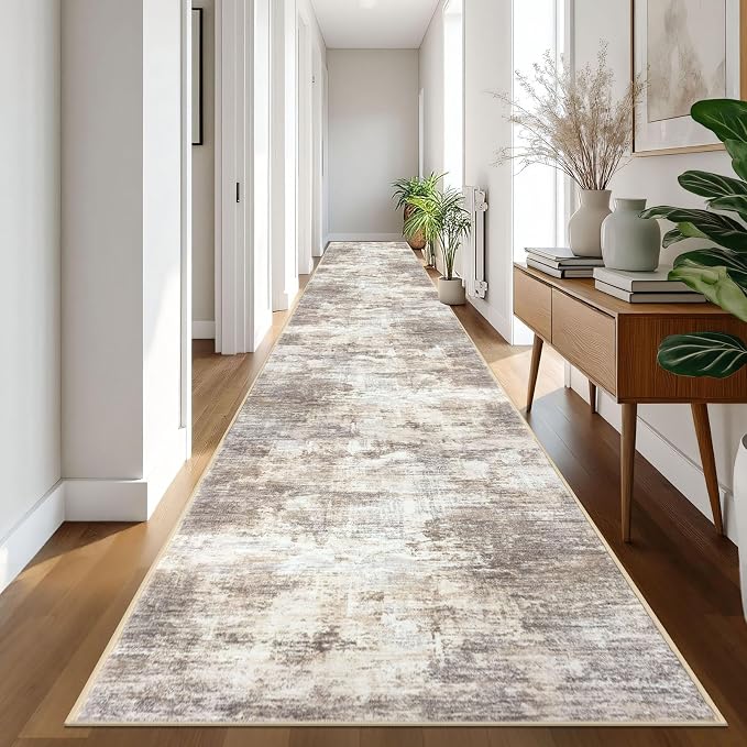 Abstract Runner Rug 3x20 Ft Extra Long Washable Runners - Image 9