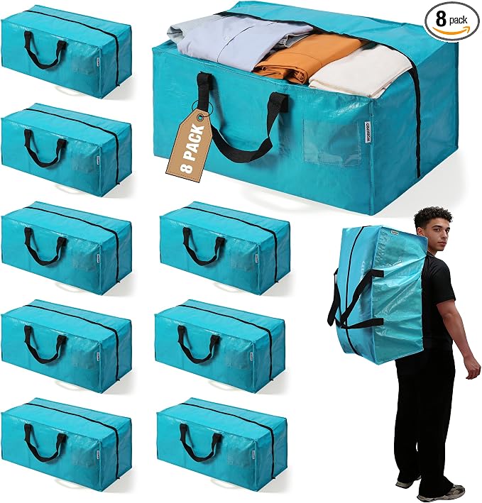 WORKPRO 8 Pack Extra Large Moving Bags by WORKPRO