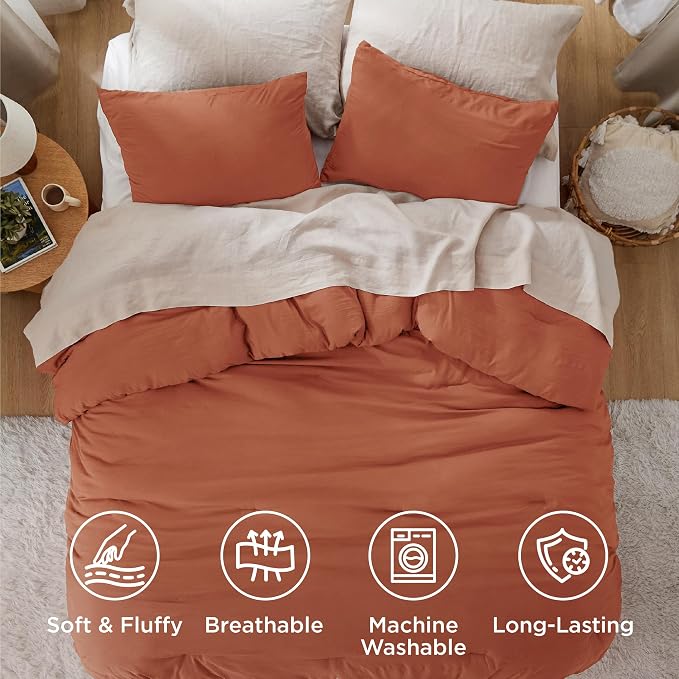 Bedsure Queen Comforter Set, 3 Pieces GentleSoft™ Bed Set, 1 Lightweight - Image 4
