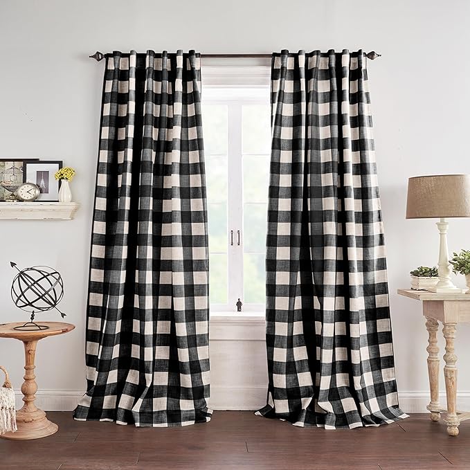 Grainger Buffalo Check Blackout Window Curtain by ElreneHomeFashions