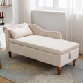 Aoowow Velvet Bedroom Storage Bench End of Bed, Rolled Arm Couch Indoor Chaise by Aoowow