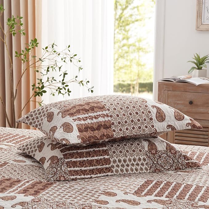Quilt Set King Size 3 Piece Bedspread Coverlet Lightweight Comforter Microfiber - Image 7