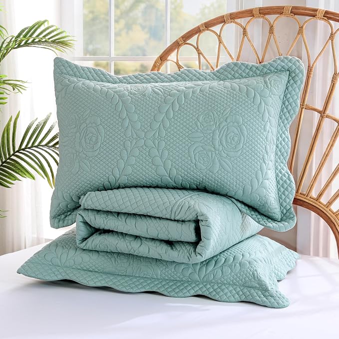 EVENHUG Oversized King Bedspreads California King Quilt Set - Image 6
