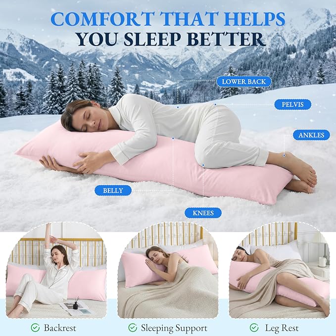 ELNIDO QUEEN Cooling Body Pillow Insert - Image 7