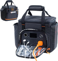 FRECOLSH Travel Carrying Case Compatible with Jackery Explorer 300/240/160, Portable Power Station Storage Case with Water- proof Bottom and Front Pockets for Jackery Accessories Solar Generator