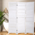 BLKMTY Room Divider 3 Panel Privacy Screen Folding Screen 5.6ft Tall Wood by BLKMTY