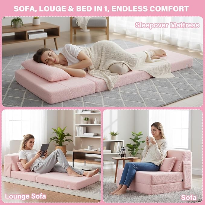 Convertible Folding Sofa Bed Single Size - Image 4
