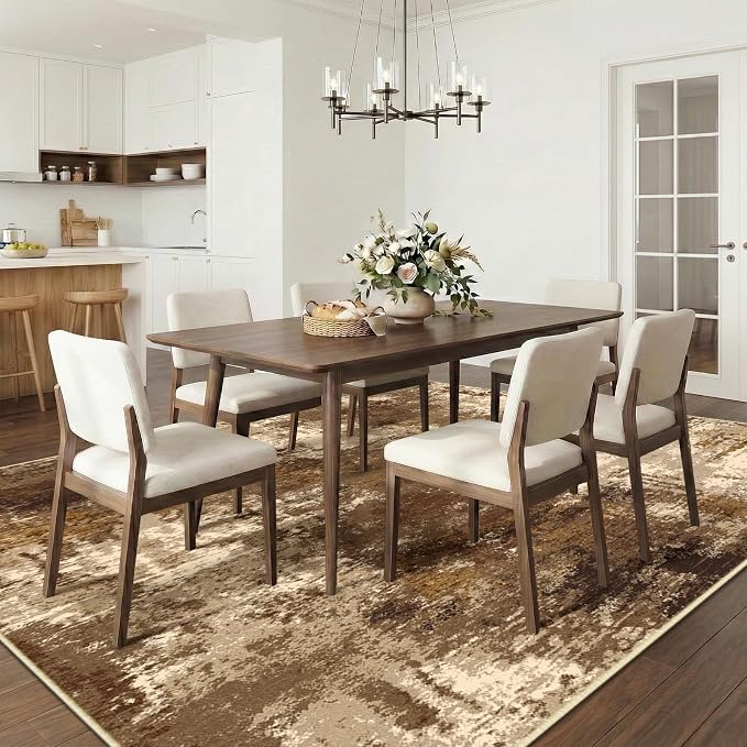 RELEANY Washable 9'x12' Abstract Area Rug - Image 3