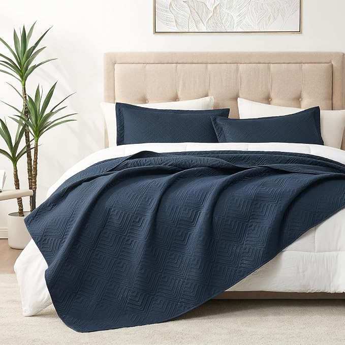 Hansleep Navy Quilt Queen Size - Image 2