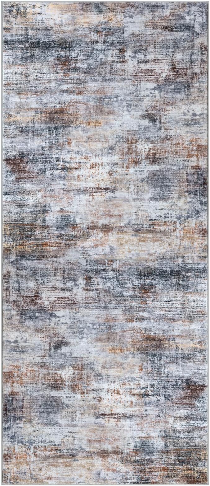 Abstract Runner Rug 3x7 Ft Washable Runners - Image 10