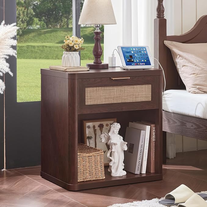 LEYAOYAO Rattan 23" Nightstands - Image 3