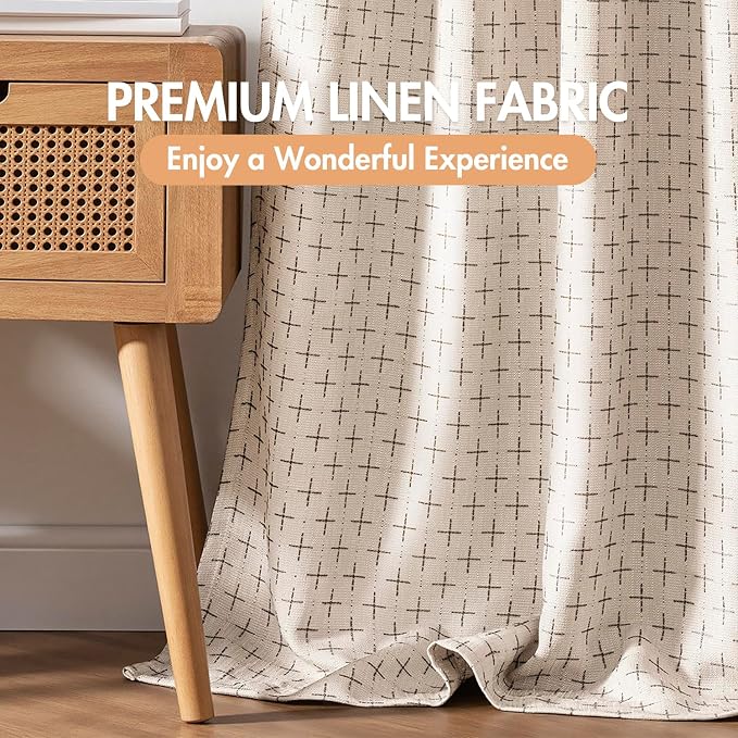 MIULEE 100% Blackout Decorative Linen Curtains - Image 6