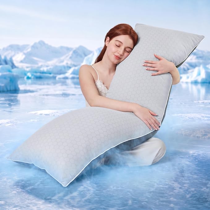 YZ HOME Cooling Body Pillow for Adults, Cold Touch Fabric | Body Pillow for by YZHOME