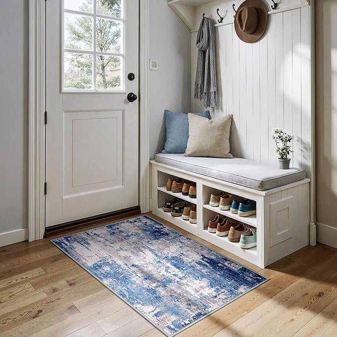 RELEANY Washable 3'x4' Abstract Area Rug by RELEANY
