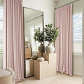 RYB HOME 100% Blackout Pinch Pleated Linen Curtains by RYBHOME