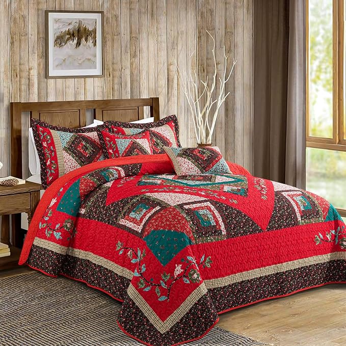 VAPUTAR Farmhouse Queen Quilt - Image 2