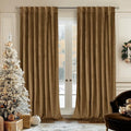 BGment Bronze Brown Velvet Blackout Curtains 102 Inches Long by BGment