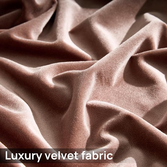 Dusty Pink Velvet Curtains 84 inch Long - Image 5