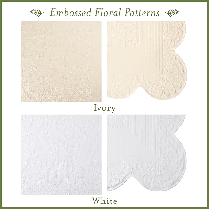 Charleston Estate Modern Farmhouse Floral Matelasse Bedspread - Image 7