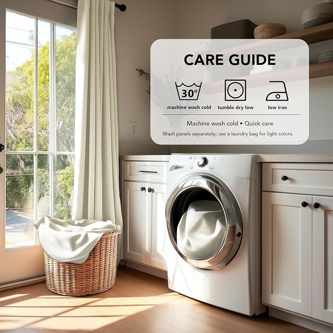 Deconovo Blackout Curtains for Bedroom, Living Room Curtains 84 Inches Long | - Image 8