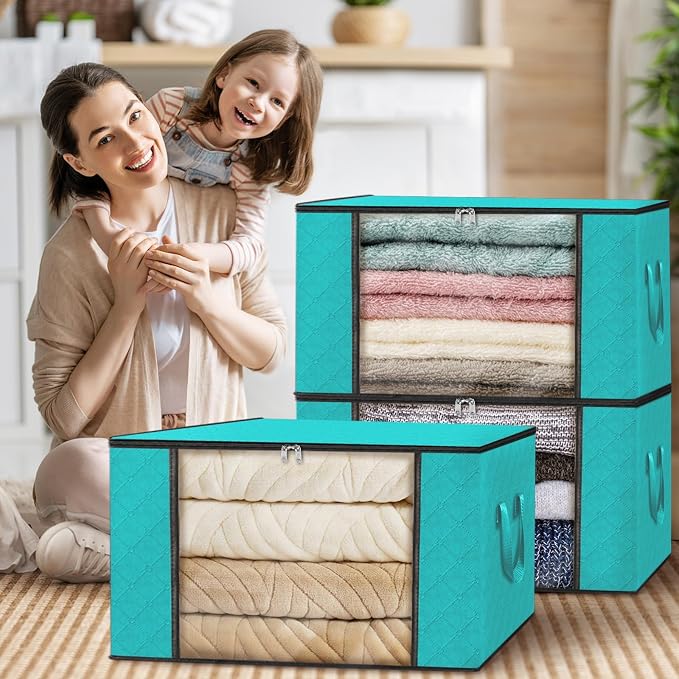 10 Pack Storage Bags for Clothes Blanket Storage Bins - Image 7