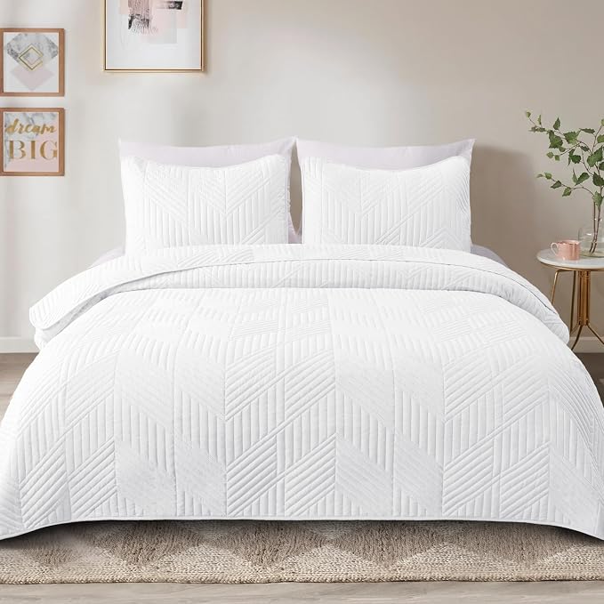 Exclusivo Mezcla Ultrasonic Twin Quilt Bedding Set, Soft Microfiber, Modern - Image 2