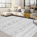 Nakagishi 6x9 Area Rugs Living Room: Washable Boho Large Neutral Soft Farmhouse by NakagishiAreaRug