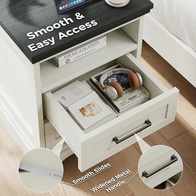 DUMOS Farmhouse Nightstand - Image 7