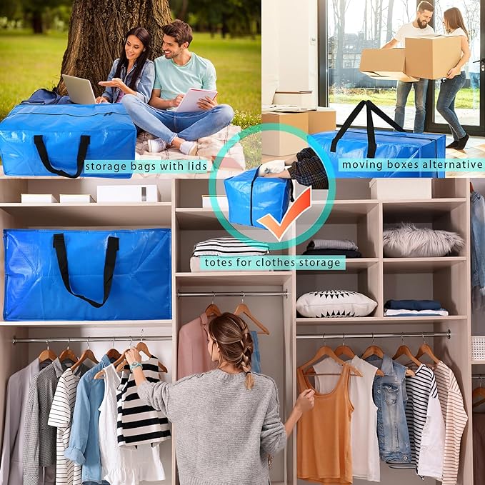 Heavy Duty Extra Large Blue Moving Bags - Image 6