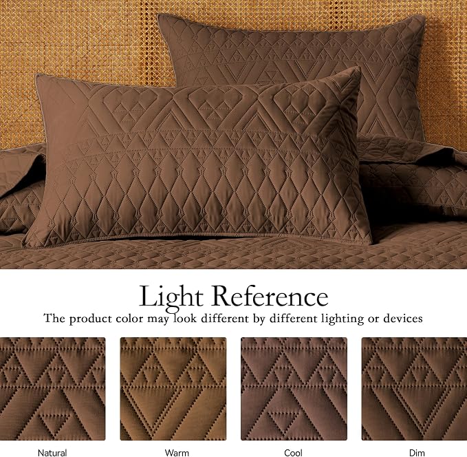 akkialla King/Cal King Size Quilt Bedding Set, Modern Style Geometric Pattern - Image 4