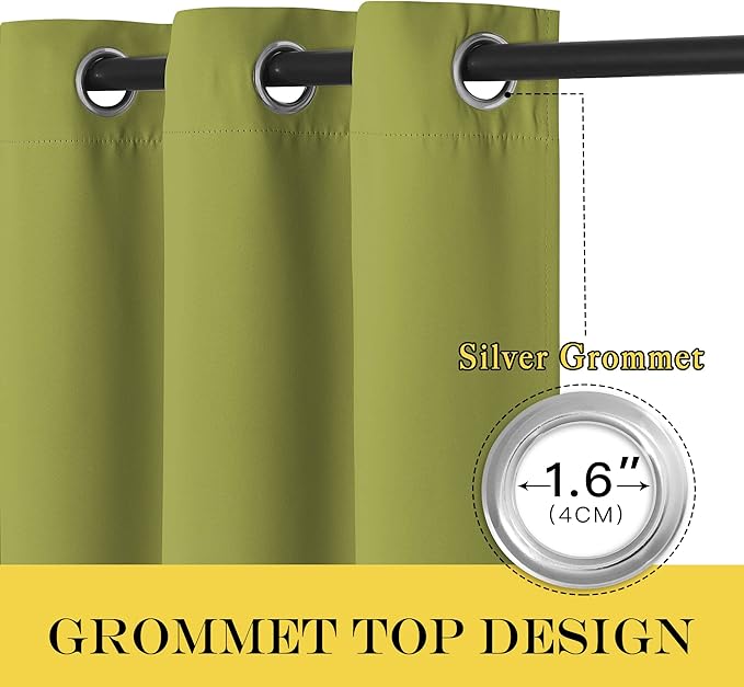 NICETOWN Blackout Patio Curtains 100 x 144 Inches Long - Image 6