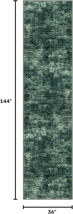 Abstract Runner Rug 3x12 Ft Washable Runners - Image 2