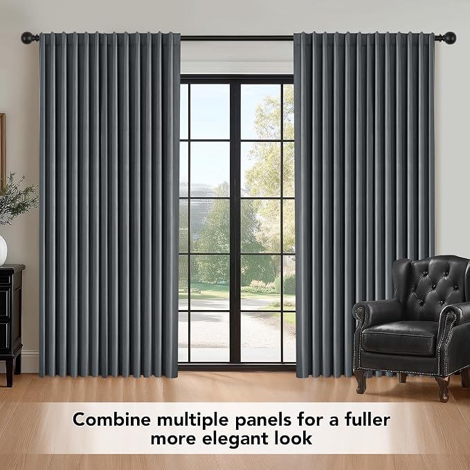 Deconovo Total Blackout Velvet Curtains 84 Inch - Image 9