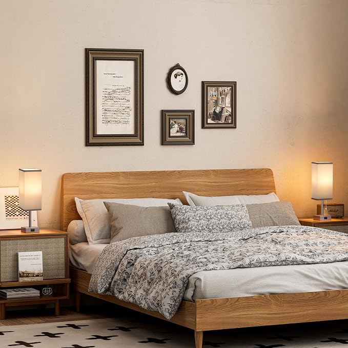 Bedside Lamp for Bedroom Set of 2 - Image 6