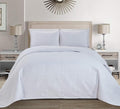 Fancy Collection Embossed Coverlet Bedspread Over Size Set Solid # Austin by Fancy+Linen