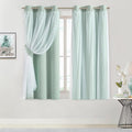 Bujasso Aqua 80% Blackout Curtains by Bujasso