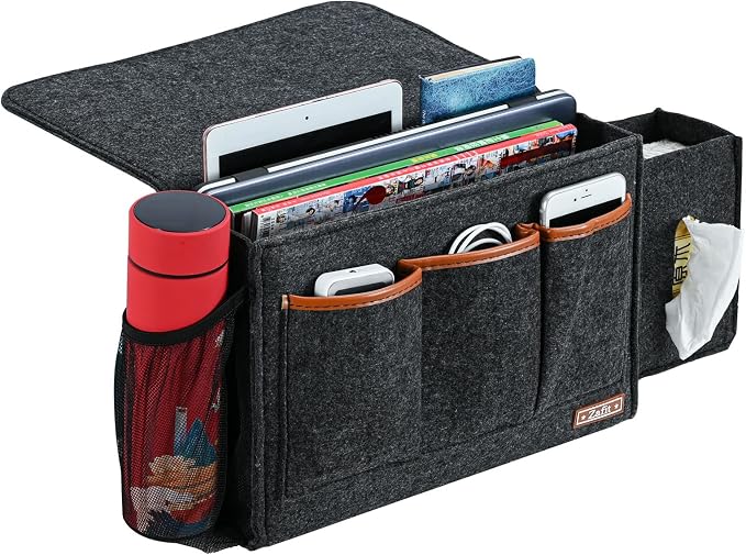 Zafit Bedside Caddy, Large Size Storage Organizer - Image 3