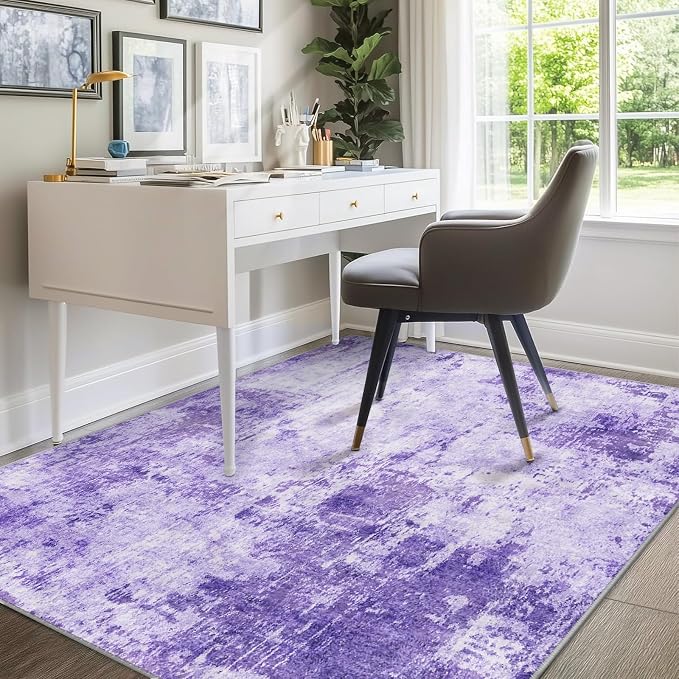 RELEANY Washable 8'x10' Abstract Area Rug - Image 8