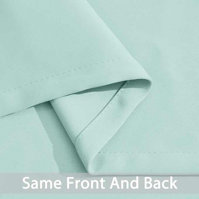 Yakamok Blackout Curtains 38x54 inch Aqua Thermal Drapes-Bedroom | 2 panels - Image 6
