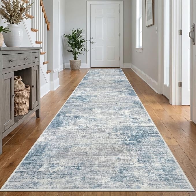 Abstract Runner Rug 3x14 Ft Washable Runners by iOhouze